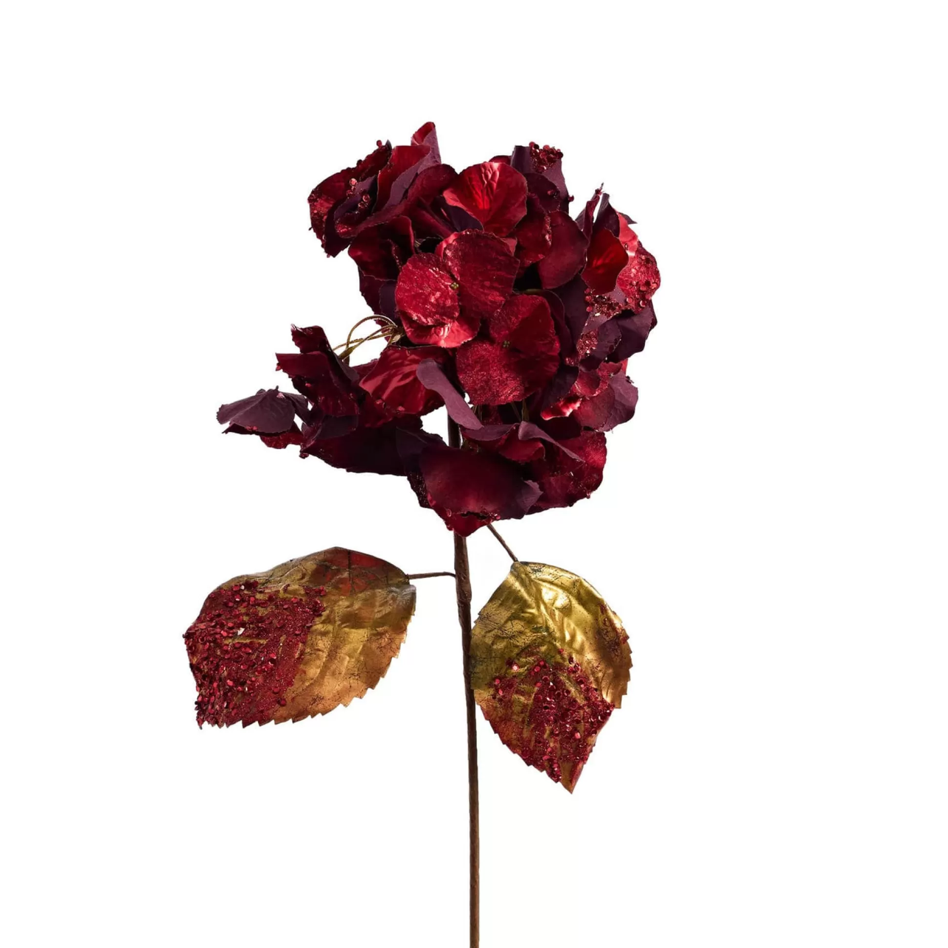 Traditional & Berry>Christmas World Red Hydrangea Stem