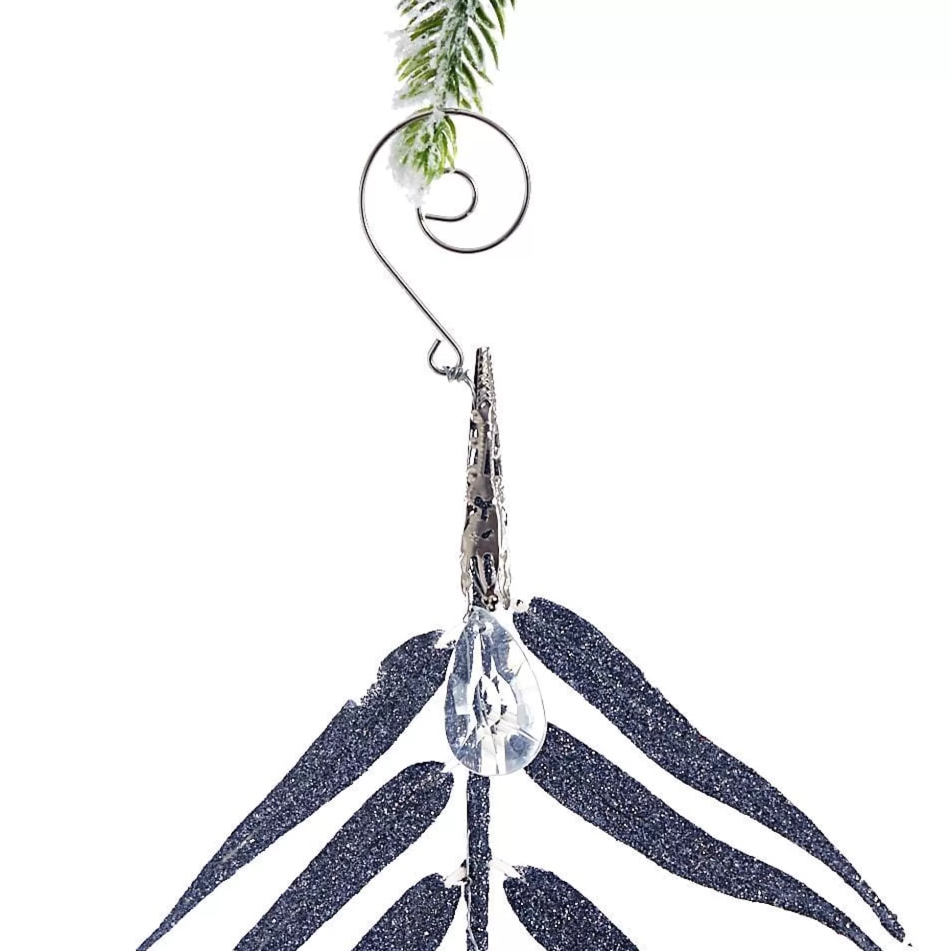 Magical Winter Wonderland>Christmas World Silver Leaf Branch Tree Decoration