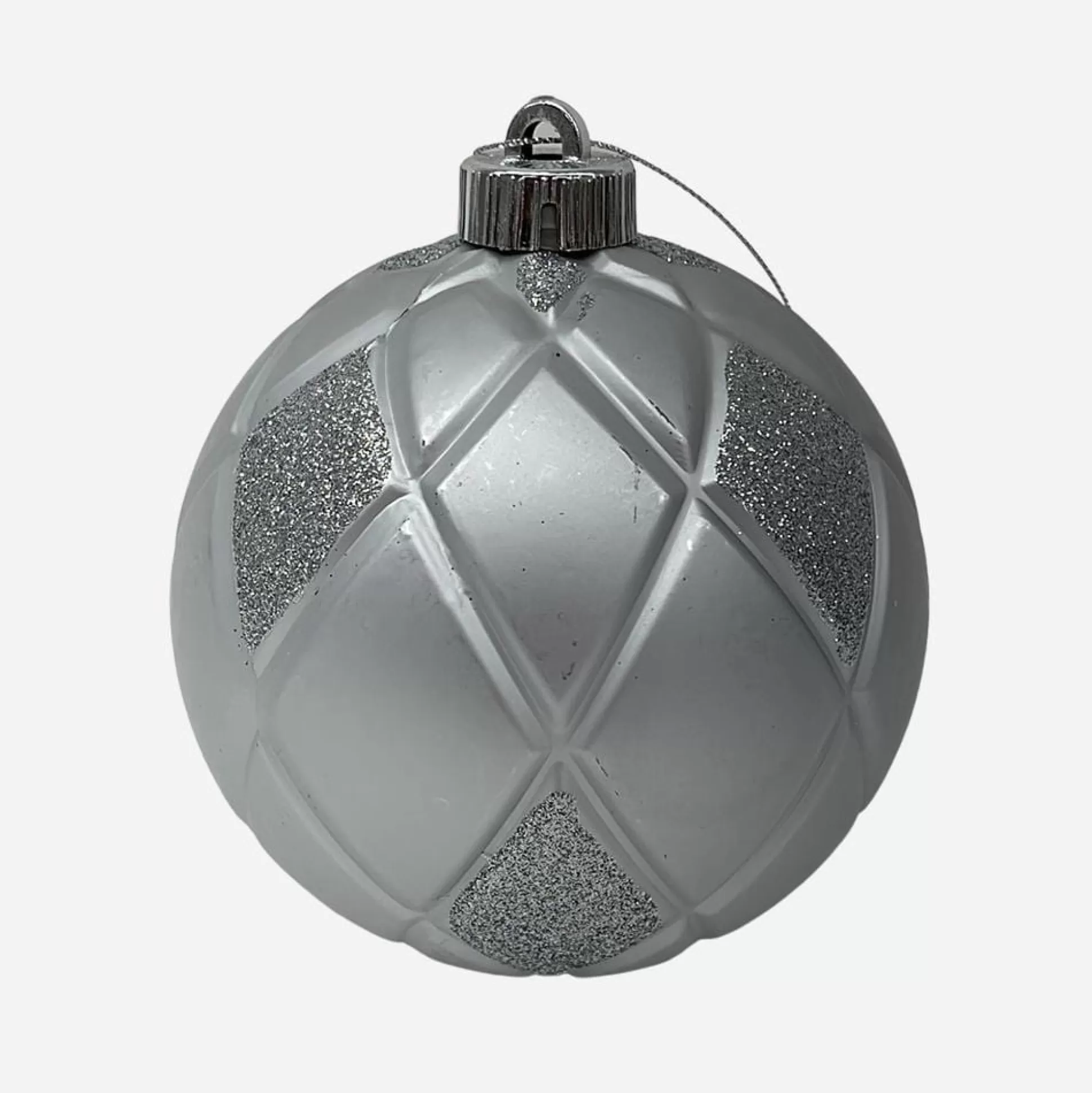 Magical Winter Wonderland>Christmas World Silver Shatterproof Bauble (12Cm)