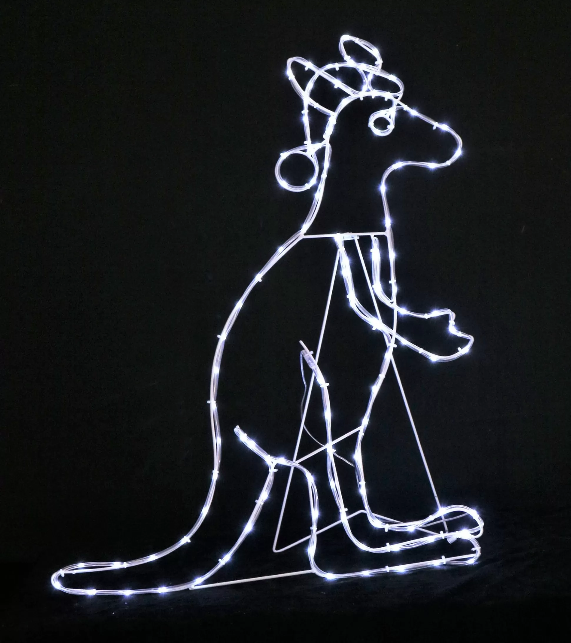 Solar Lights>Christmas World Solar Kangaroo Ropelight Motif (80Cm)