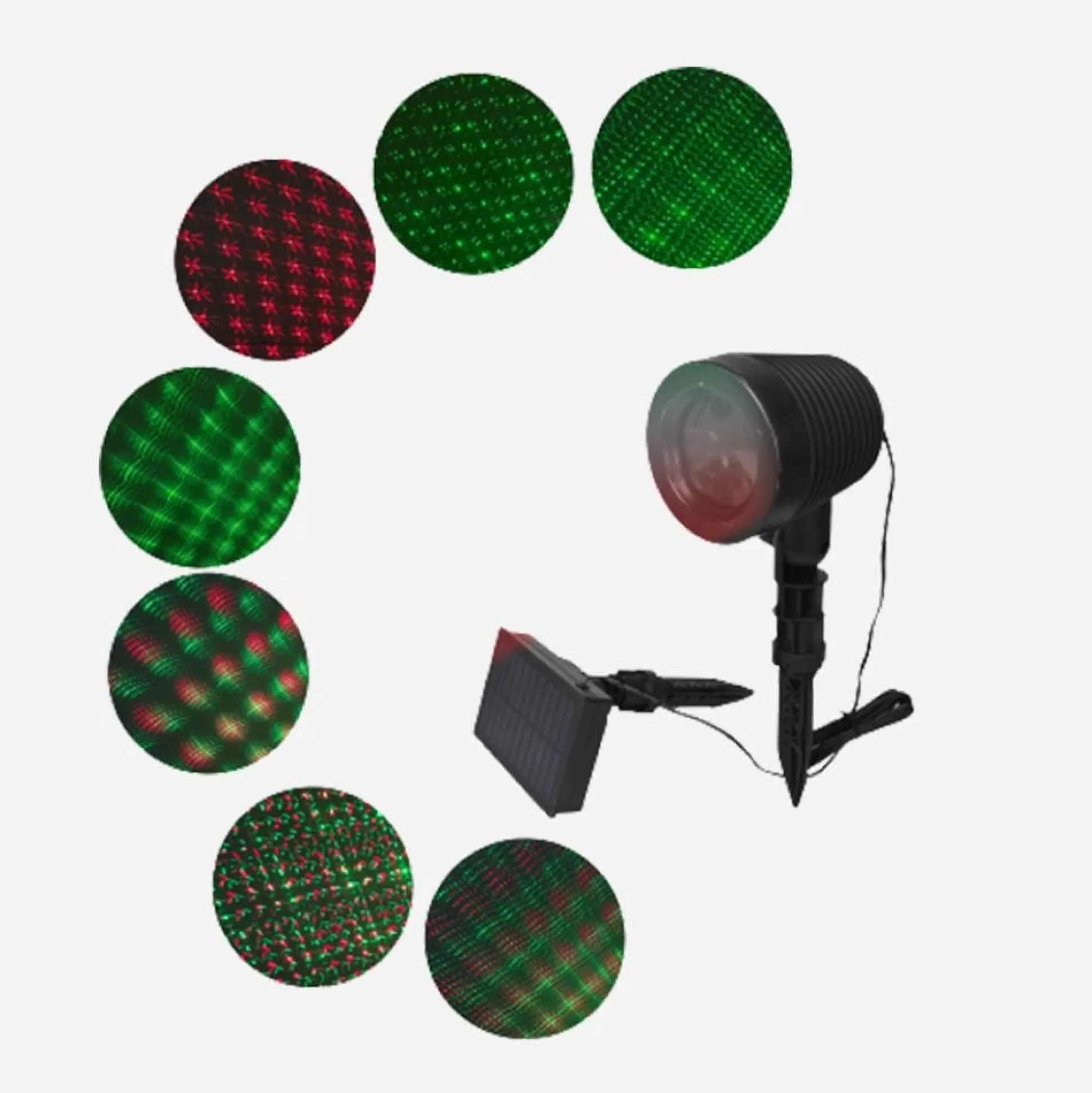 Solar Lights>Christmas World Solar Laser Red-Green Patterns