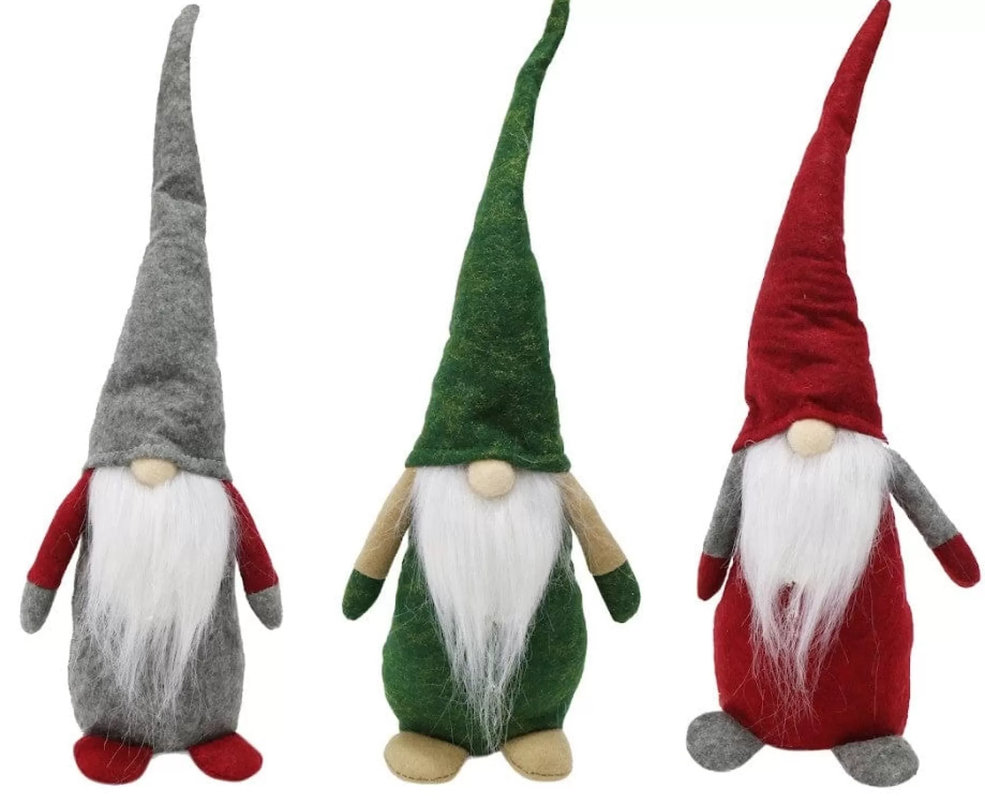 Elf'S Galore>Christmas World Table Gnome With Long Felt Hat Asst (45Cm)