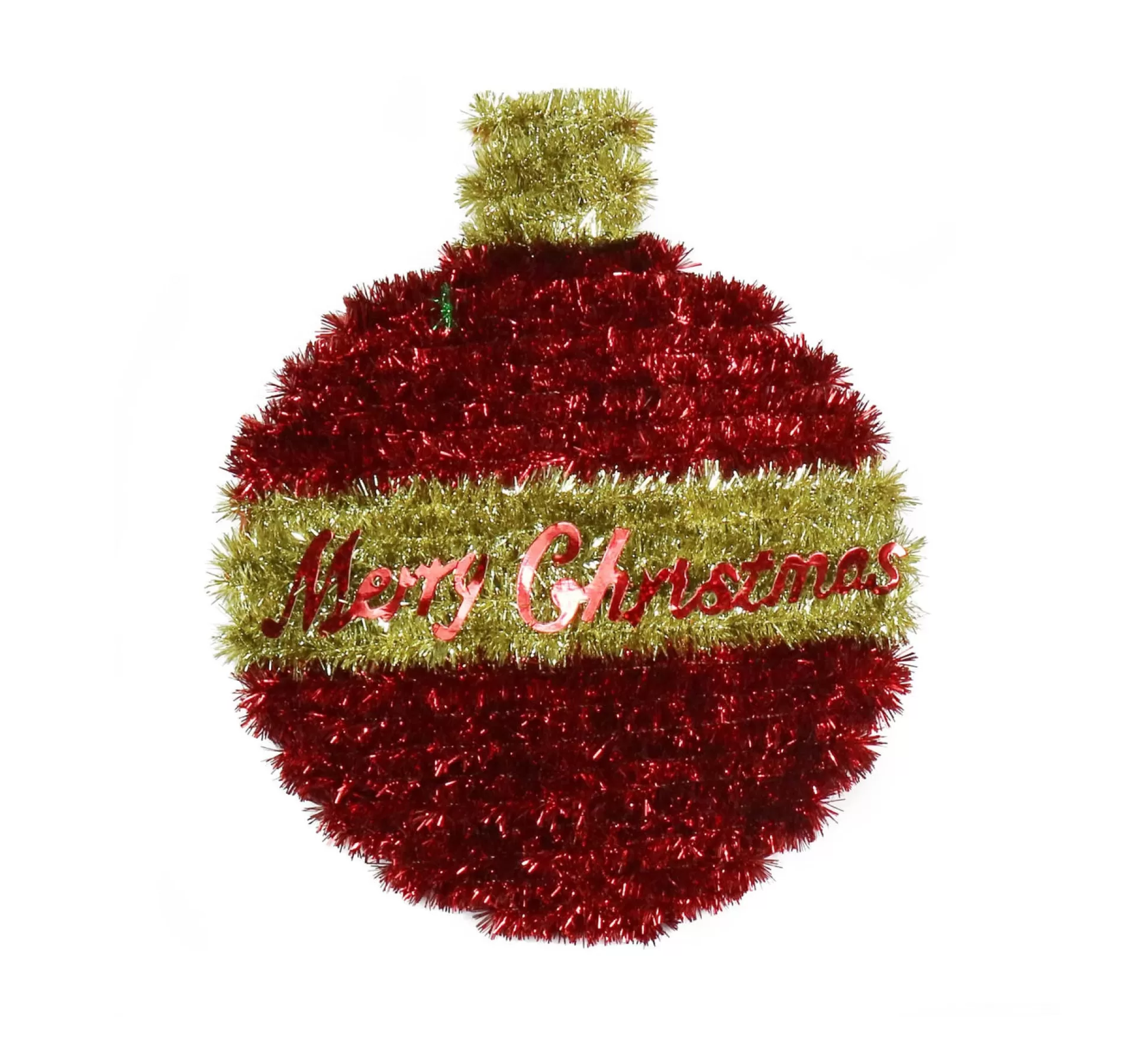 Tinsels>Christmas World Tinsel Mini Bauble Plaque Asst (23Cm)