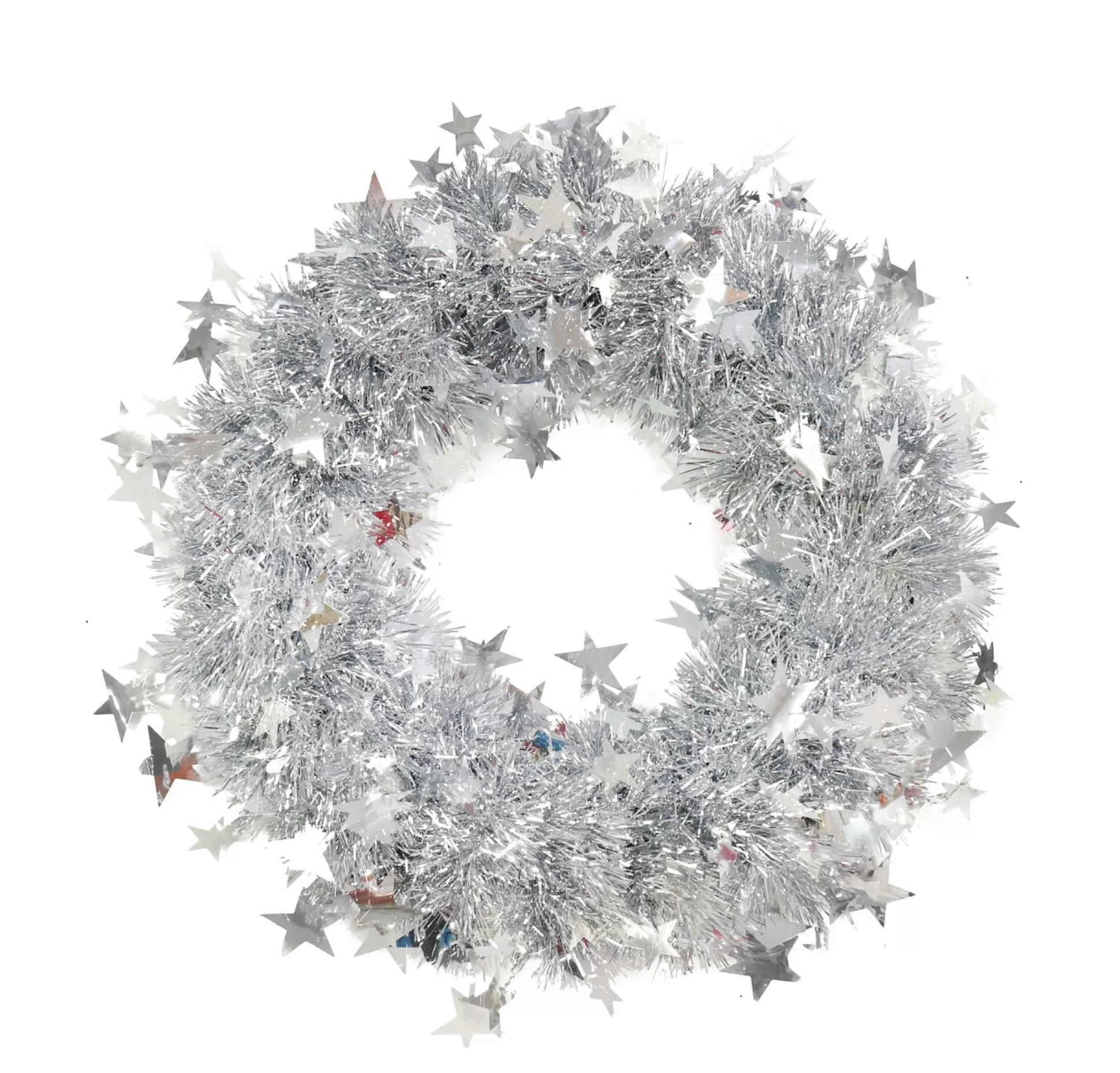 Tinsels>Christmas World Tinsel Starry Wreath Asst (28Cm)