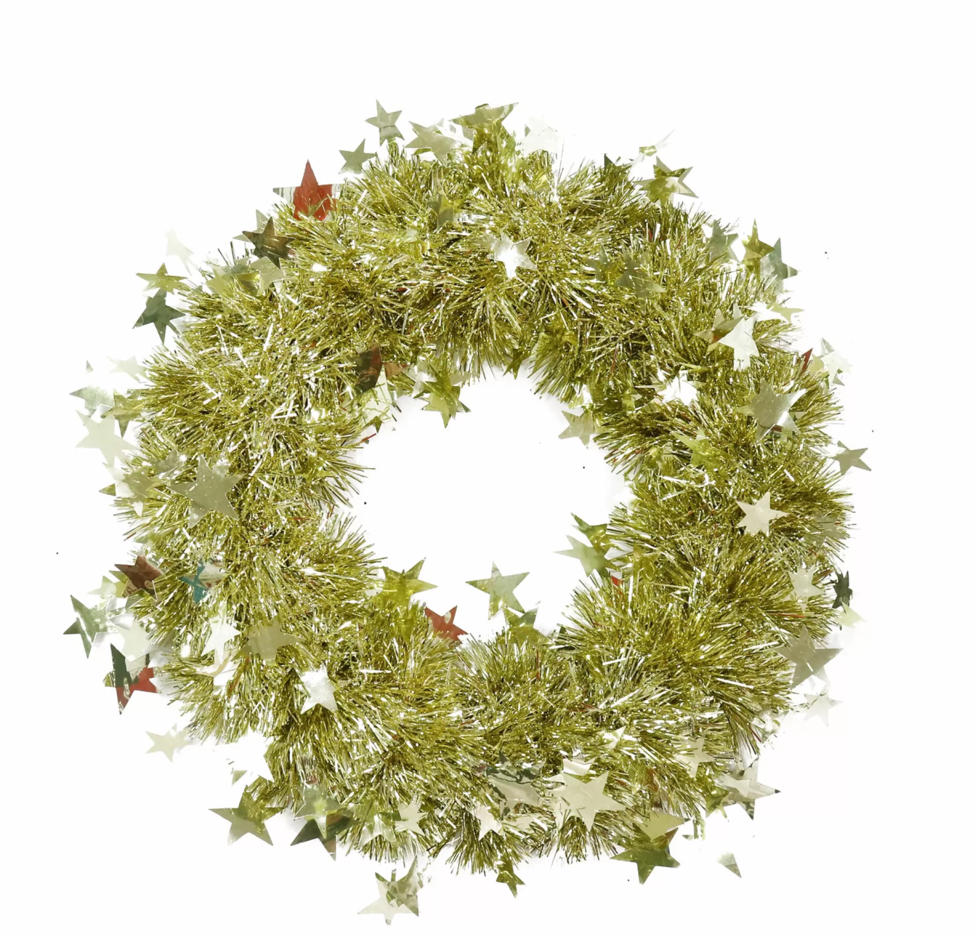 Tinsels>Christmas World Tinsel Starry Wreath Asst (28Cm)