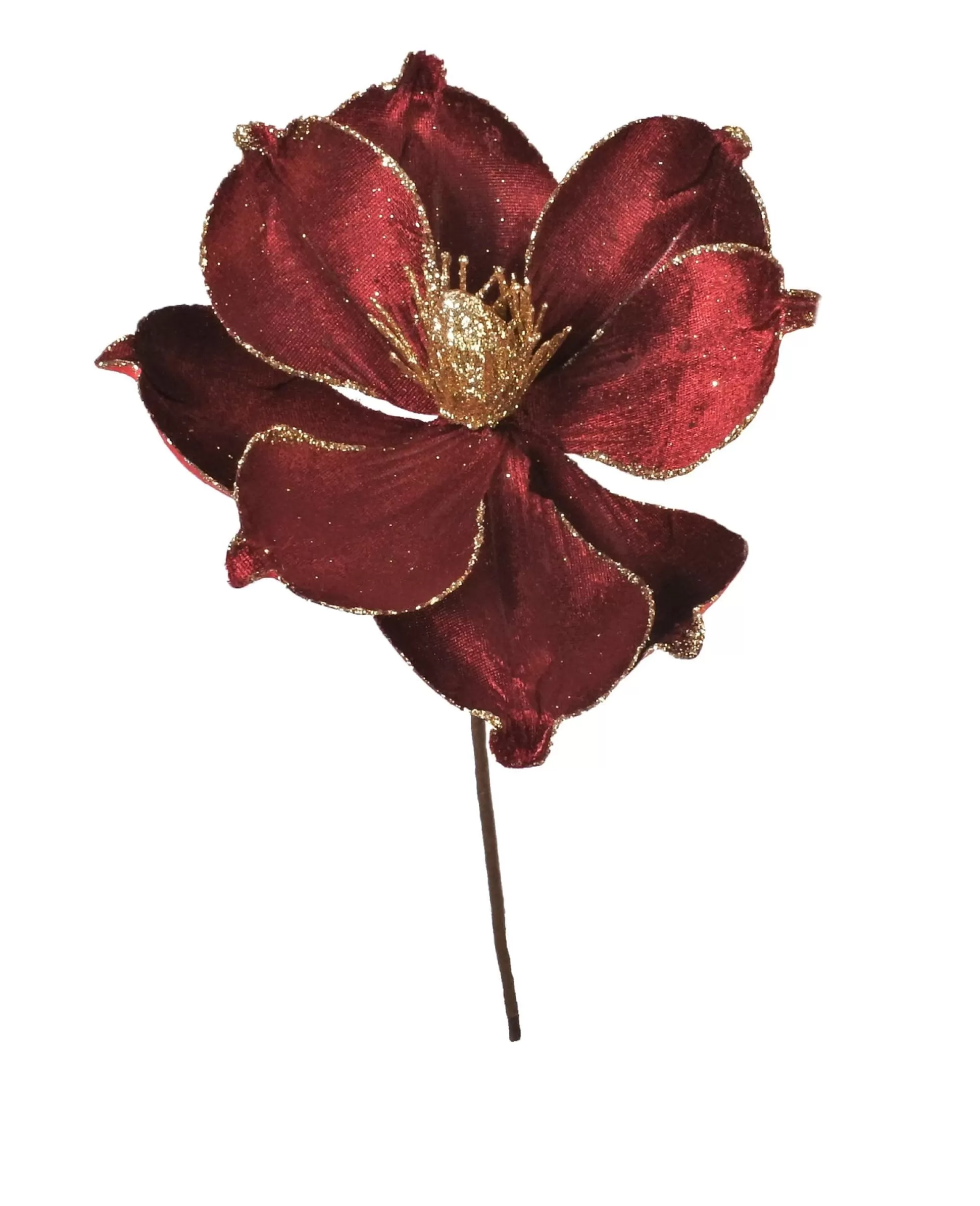 Touch Of Elegance>Christmas World Velvet Glitter Magnolia Asst Pick