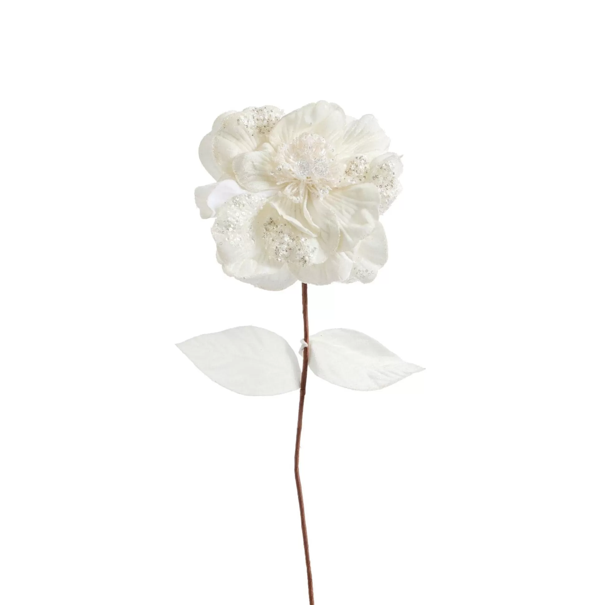 Pick & Berries>Christmas World White Hydrangea With Snow Effect (61Cm)